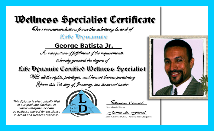 George Batista Jr. Certified Wellness Specialist