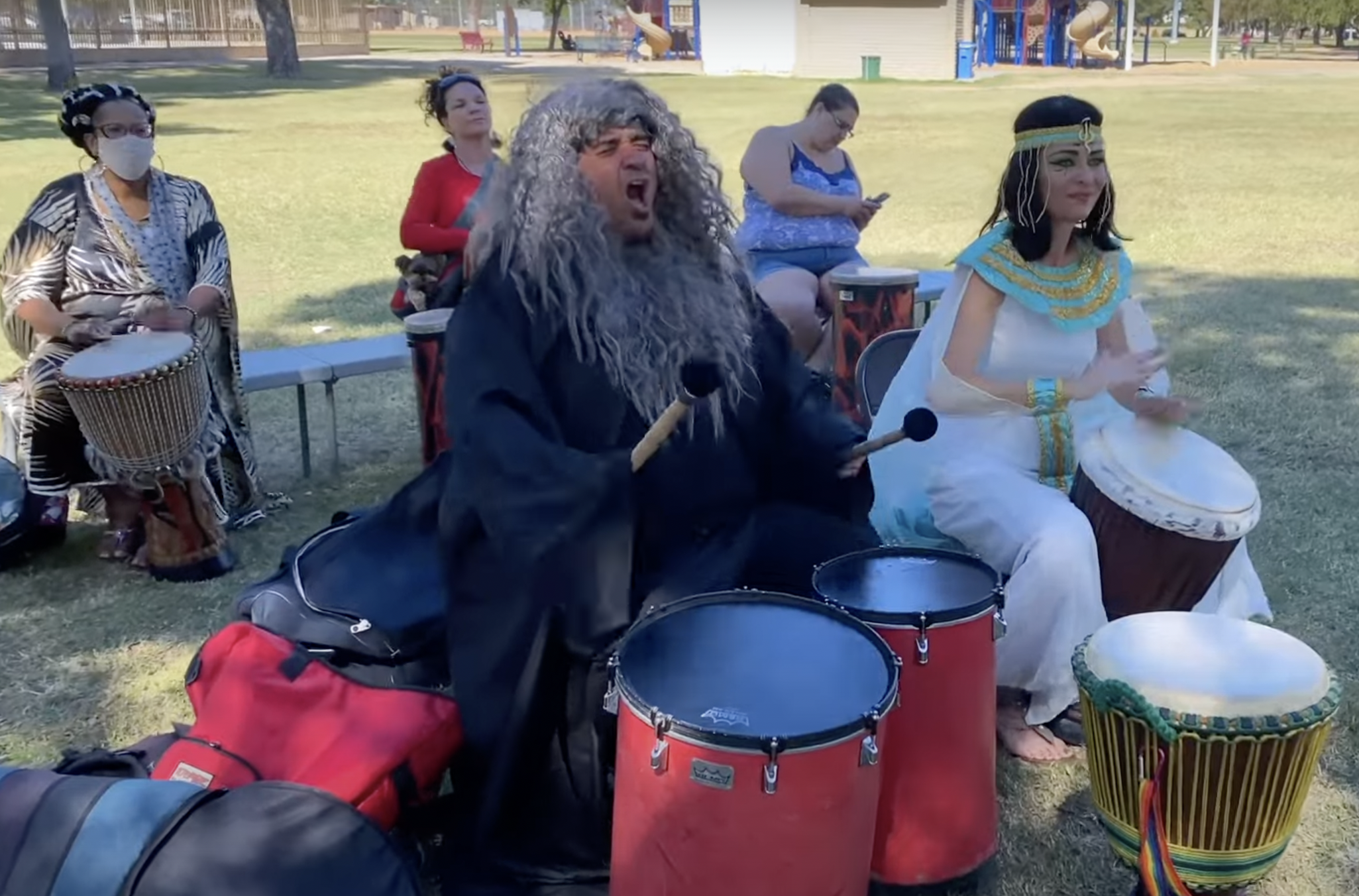 Drum Circle Halloween Play with Drumming Sounds