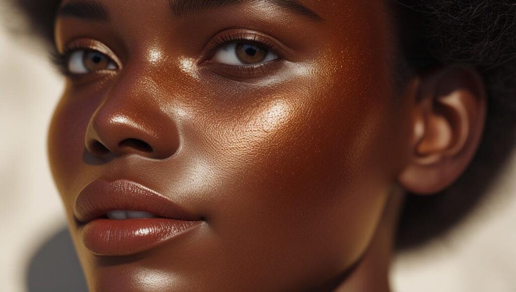 sun exposure daily for dark-skinned individual