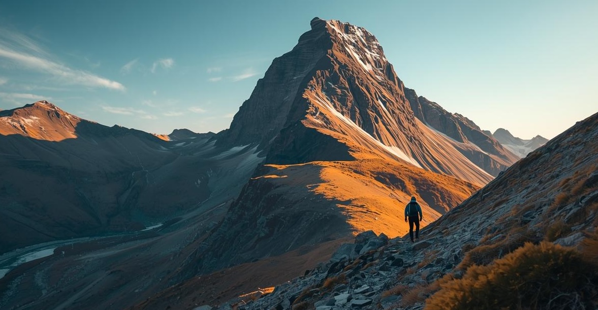 inspirational photo of climbing a valley